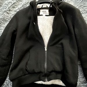 Fluffy jacket in a size medium